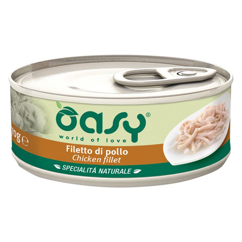 Oasy Specialità Naturale Pollo 70gr Oasy Specialità Naturale Pollo 70gr